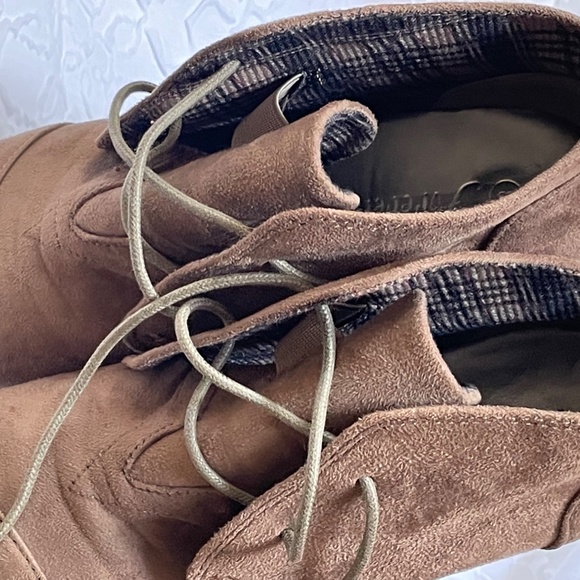 Suede wedge booties ankle boots - Picture 8 of 8